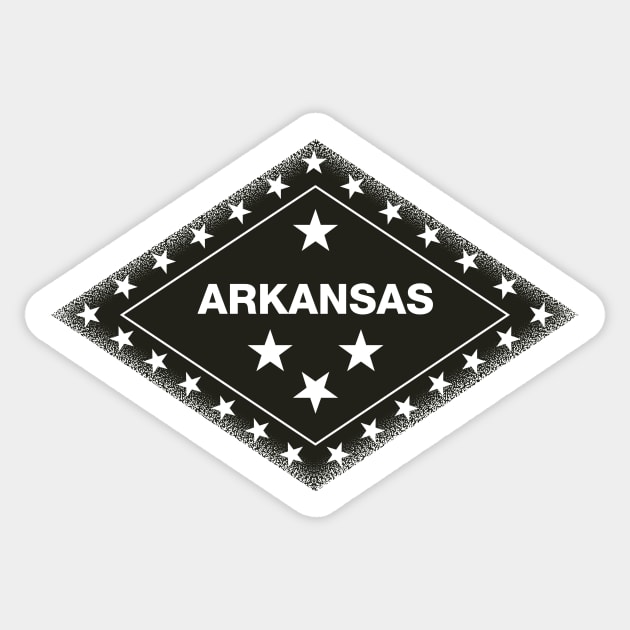 Arkansas Black Out Sticker by rt-shirts